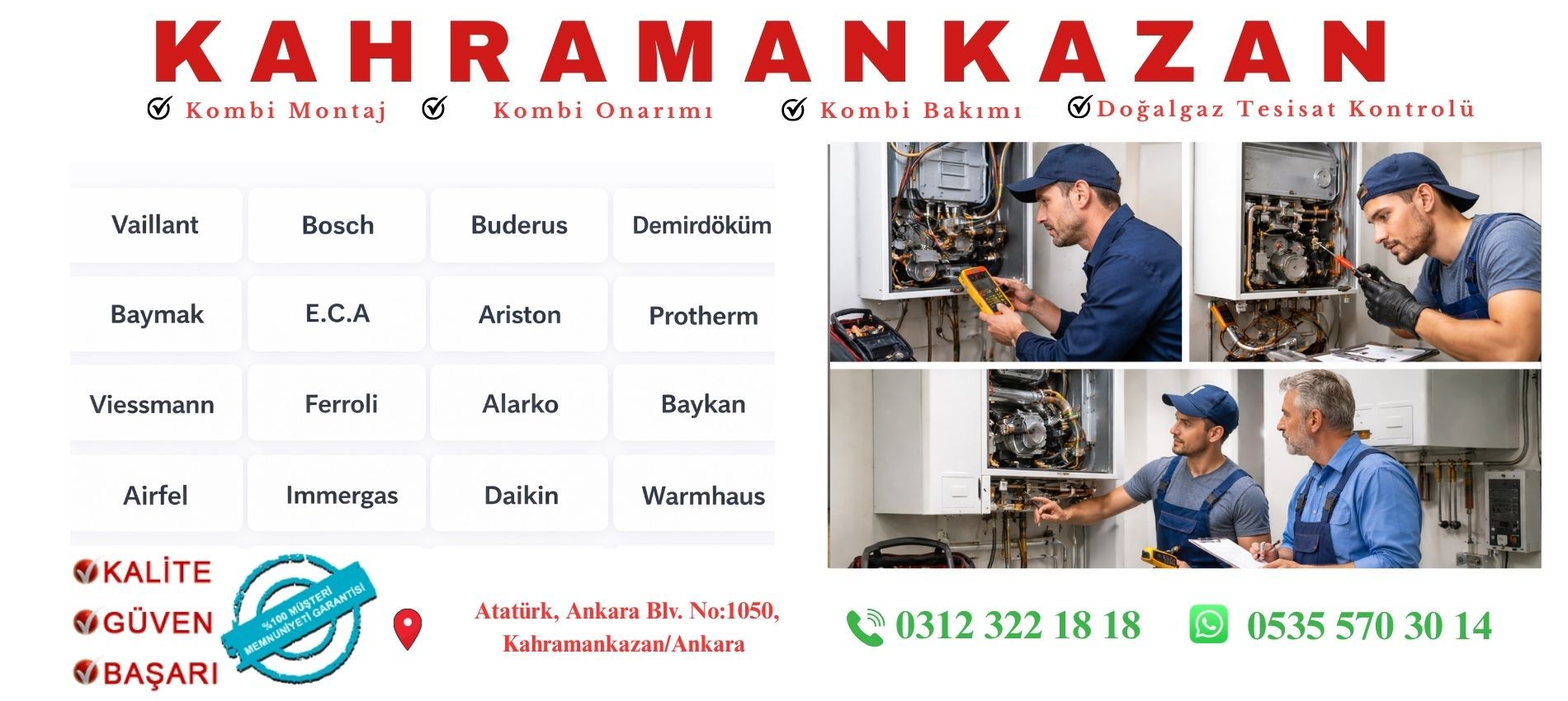 Kahramankazan Kombi Servisi